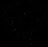 Minimalist line drawing of a person standing with arms at sides against a dark background